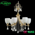 Modern decorative top glass crystal chandelier lighting indoor lighting for hotel home design D-8146/6
